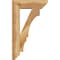 Ekena Millwork Balboa Slat Rough Sawn Bracket w/ Offset Brace, Western Red Cedar, 6"W x 18"D x 30"H BKT0604X18X30BOA06RWR - alternate 2